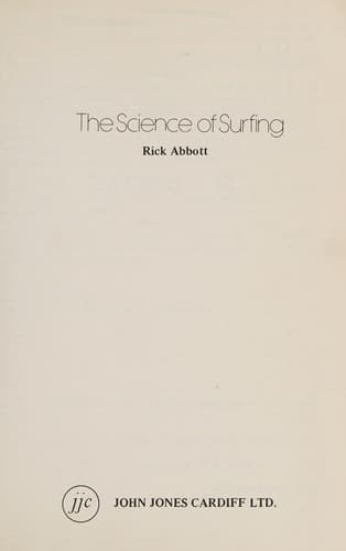 Cover of Science of Surfing